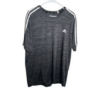 Adidas T-Shirt Men's XL Gray Crew Neck Short Sleeve Athletic Primegreen Shirt